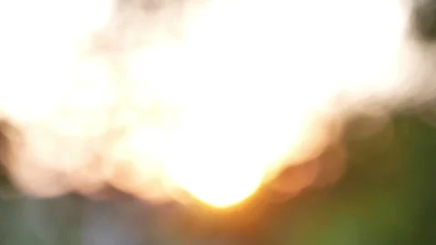 Sun Bokeh without focus Stock Footage 91338715