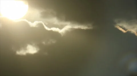 Sun into break through the clouds Stockbeeldmateriaal 42329161