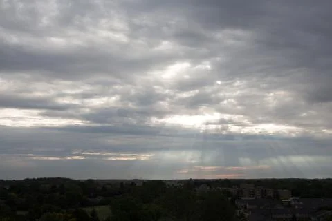 Sun Breaks Through 写真素材