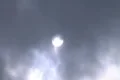 Sun Breaks Through Snow Clouds Footage
