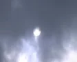 Sun Breaks Through Snow Clouds SD Footage