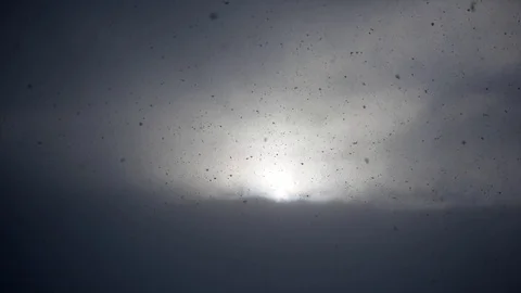 Sun Breaks Through Snow Clouds Stock Footage 101891114