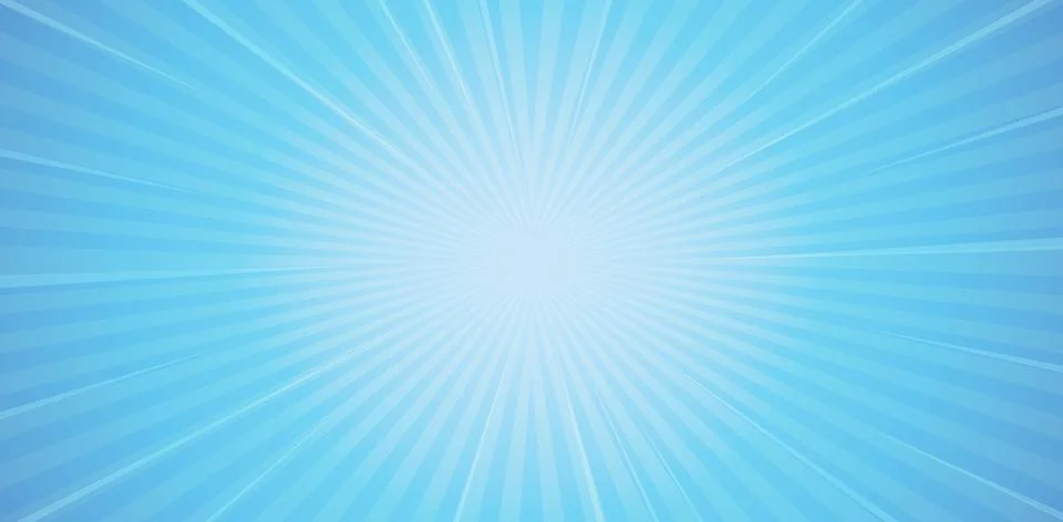 Sun Brust gradient blue background Stock Illustration