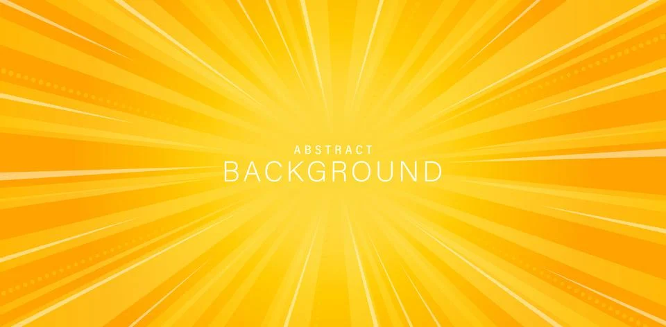 Sun brust orange background Stock Illustration