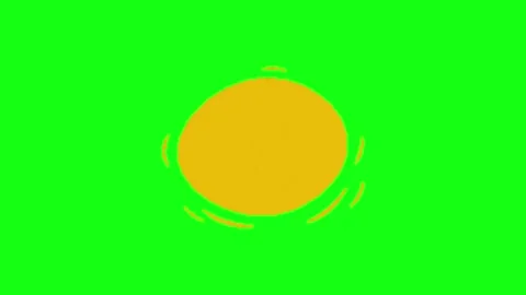 Sun bubble animation on green screen 動画素材 329140127