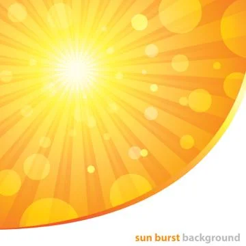 Sun burst background Stock Illustration