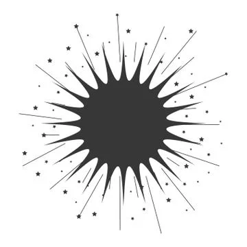 Sun burst frame icon 스톡 일러스트