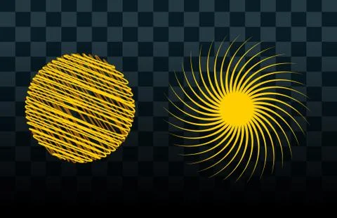 Sun burst star icon set vector illustration summer isolated nature shine Ilustração Stock