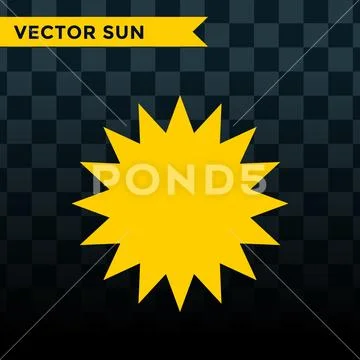 Sun burst star icon vector illustration summer isolated nature shine sunlight Stock Illustrationen