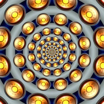 Sun button tunnel Stock Illustration