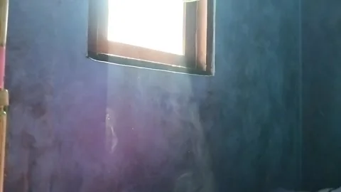 The sun came in through the window Stock Footage 242563802