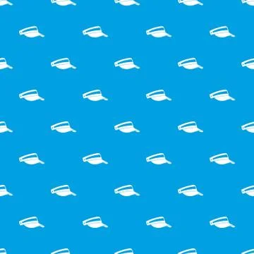 Sun cap pattern seamless blue イラスト素材