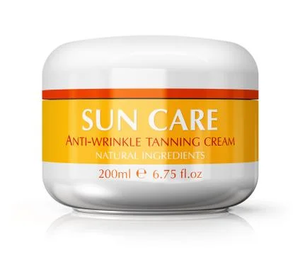 Sun care cream Stock-Illustration