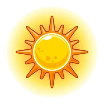 Sun. cartoon vector illustration. Stock Illustration