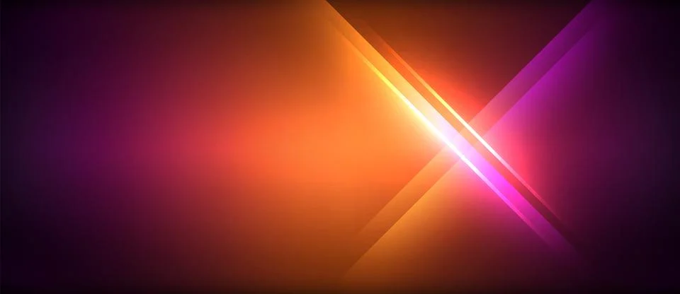 The Sun casts a bright light on a magenta and amber sky Stock Illustration