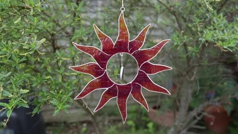 Sun catcher in the garden Stock Footage 76583717