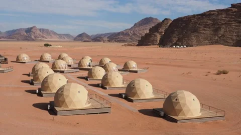 Sun City Camp at Wadi Rum, Jordan Stock Footage 101867632