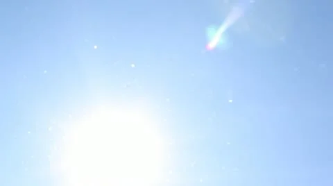 Sun in Clear Sky While Driving on Highway Stock Footage 21257964