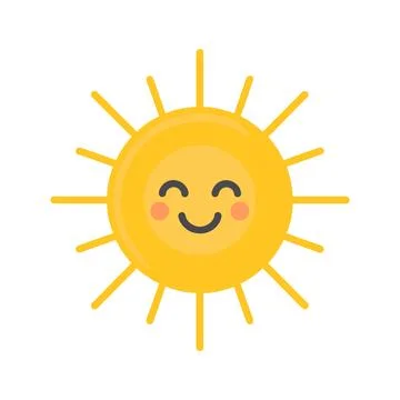 Sun clipart vector. sun sticker vector icon Stock Illustration