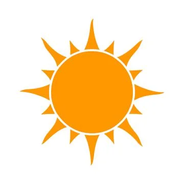 Sun clipart vector. sun sticker vector icon Stock Illustration