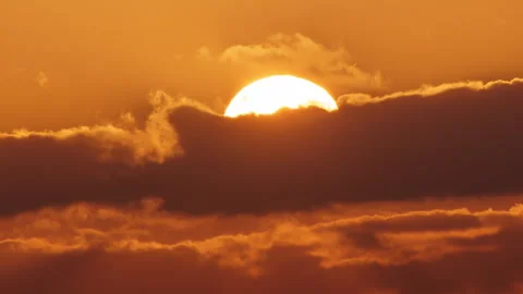 Sun close-up rising Vidéo 273679569