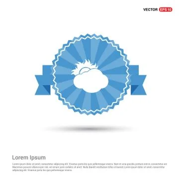 Sun Cloud Icon Stock Illustration