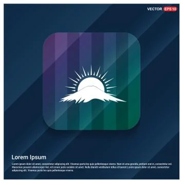 Sun Cloud Icon Stock Illustration