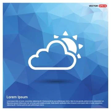Sun Cloud Icon Stock Illustration