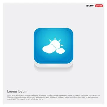 Sun Cloud Icon Stock Illustration