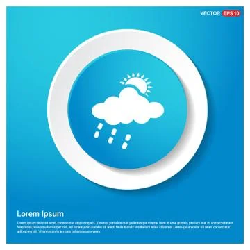 Sun Cloud Icon Stock Illustration