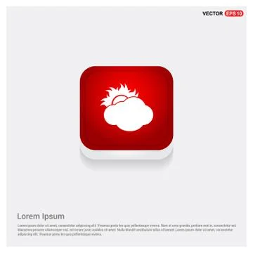 Sun Cloud Icon Stock Illustration