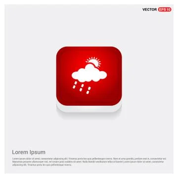 Sun Cloud Icon Stock Illustration