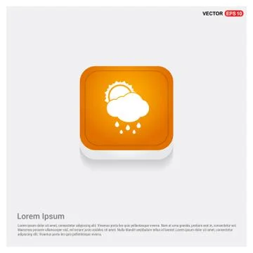 Sun Cloud Icon Stock Illustration