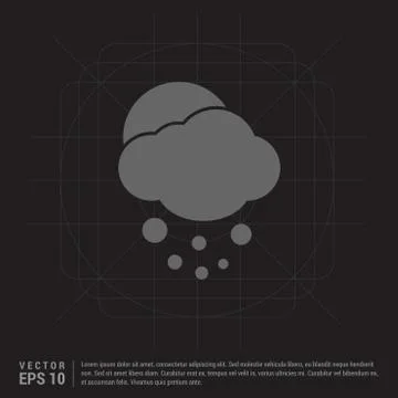 Sun Cloud Icon Stock Illustration