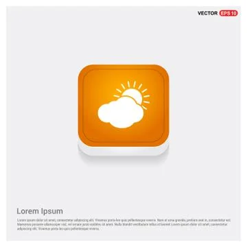 Sun Cloud Icon Stock Illustration