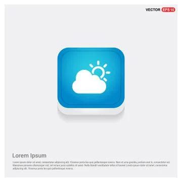Sun Cloud Icon Stock Illustration