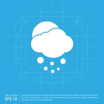 Sun Cloud Icon Stock Illustration