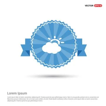 Sun Cloud Icon Stock Illustration