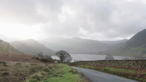 Sun in Cloud - Winter Lake District UK Time-lapse 1 Video stock 139641656