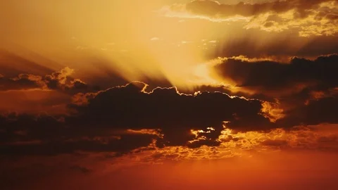 Sun, clouds and rays 5 Stock Footage 127230175