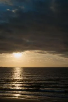 Sun, Clouds And The Sea Stock Photos