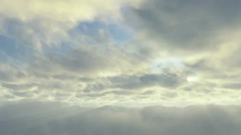 Sun in the Clouds Stock Footage 93128844