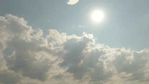 Sun in the clouds Stock Footage 160527389