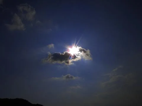Sun with clouds Photos
