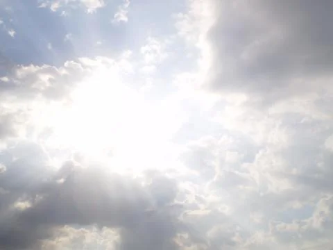 Sun with clouds Stock Photos