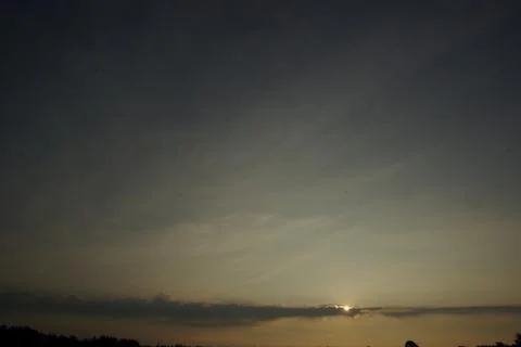 The sun in the clouds. Foto stock