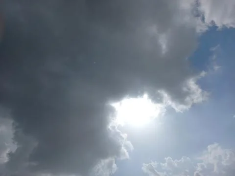 Sun in the clouds Stock Photos