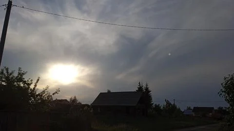 Sun in the clouds Stock Photos
