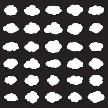 Sun clouds rain icons isolated pattern elements vector template weather Illustrazione stock