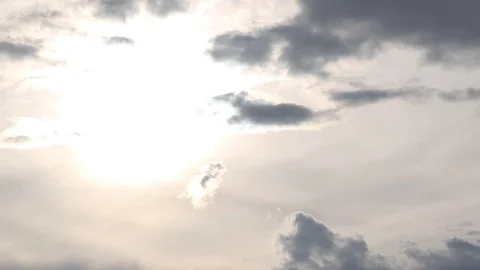Sun &amp; Clouds Time Lapse Stock Footage 91265138